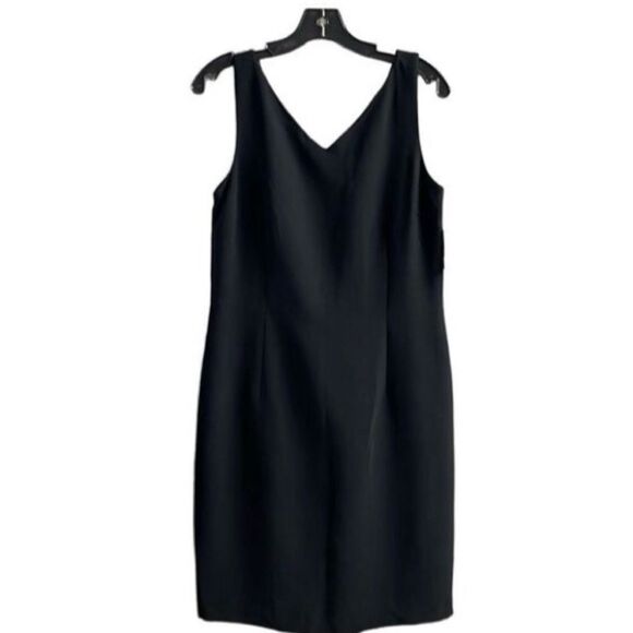 MAGGY LONDON PETITES LIttle Black Mini Cocktail Sleeveless Dress Size 14 NWT - Picture 1 of 10